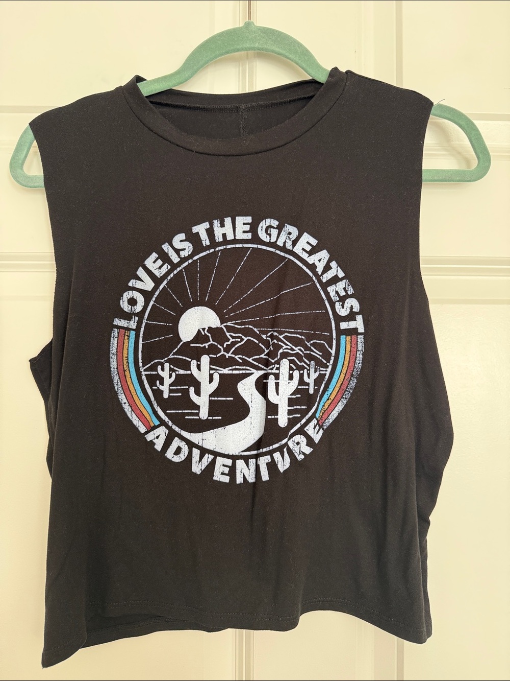 Lovers of hYOUmanity Black Graphic Tank